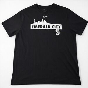 Seattle Mariners Nike Shirt The Nike Tee Emerald City Black XXL
